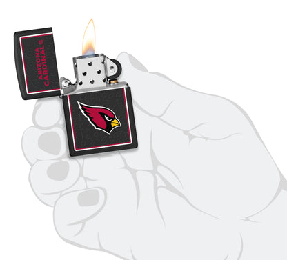 Zippo NFL Arizona Cardinals Playbook Design White Matte Windproof Lighter