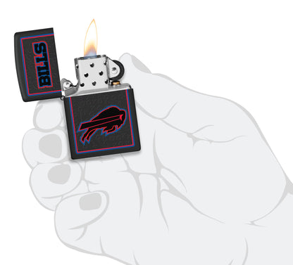 Zippo NFL Buffalo Bills Playbook Design Black Matte Windproof Lighter