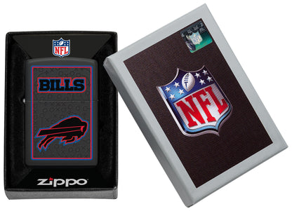 Zippo NFL Buffalo Bills Playbook Design Black Matte Windproof Lighter