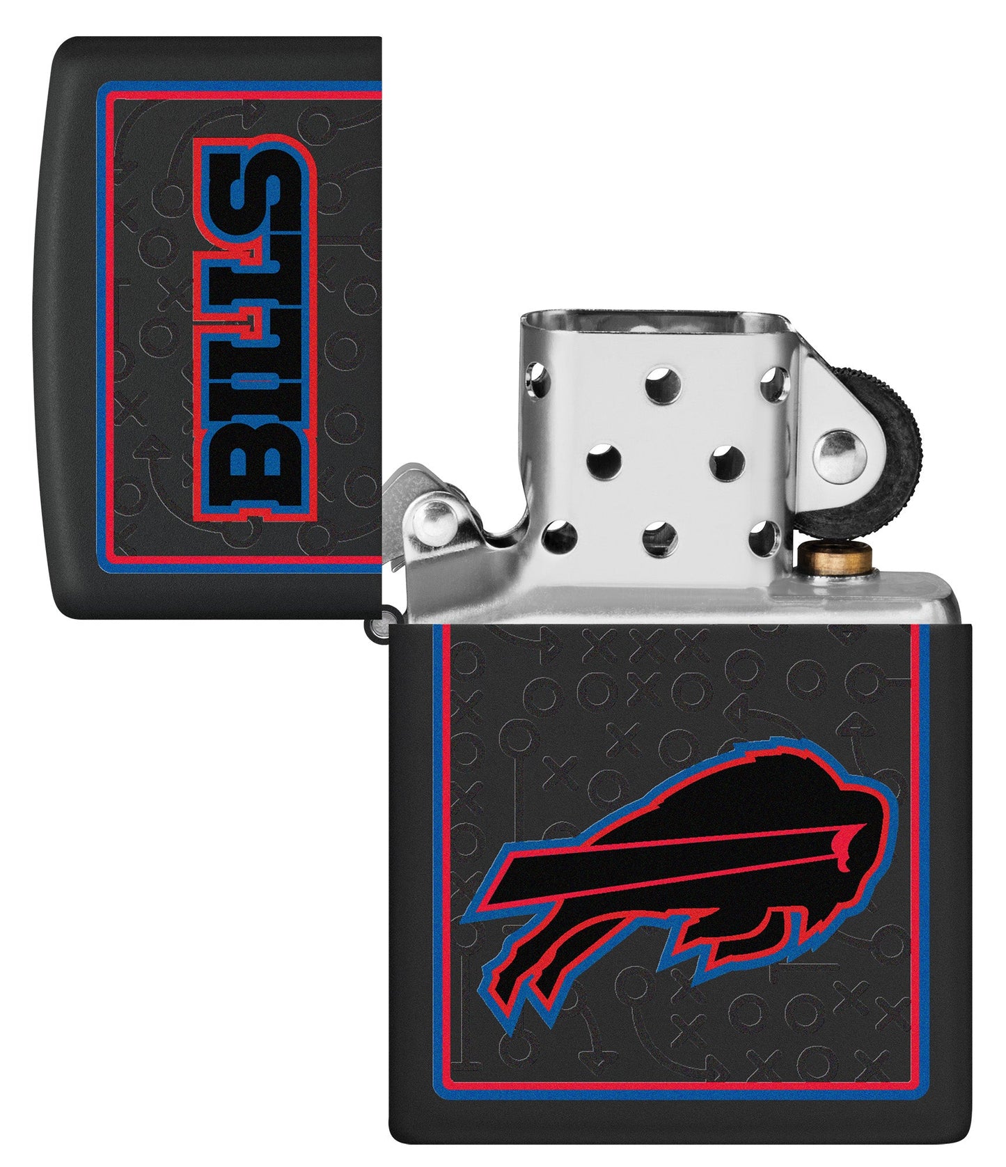 Zippo NFL Buffalo Bills Playbook Design Black Matte Windproof Lighter