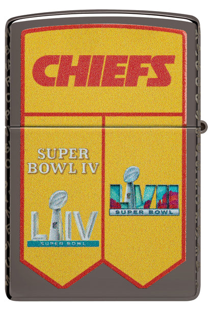 Zippo Super Bowl Champions Collectible - Kansas City Chiefs Black Ice Windproof Lighter
