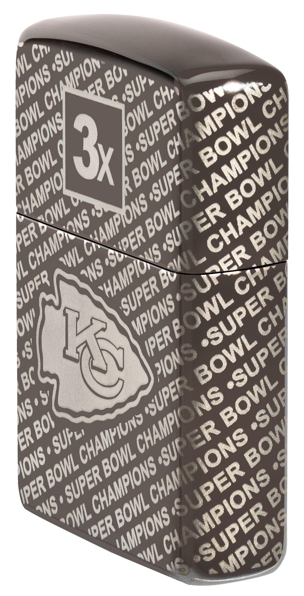Zippo Super Bowl Champions Collectible - Kansas City Chiefs Black Ice Windproof Lighter