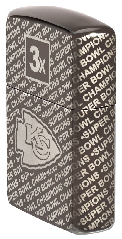 Zippo Super Bowl Champions Collectible - Kansas City Chiefs Black Ice Windproof Lighter
