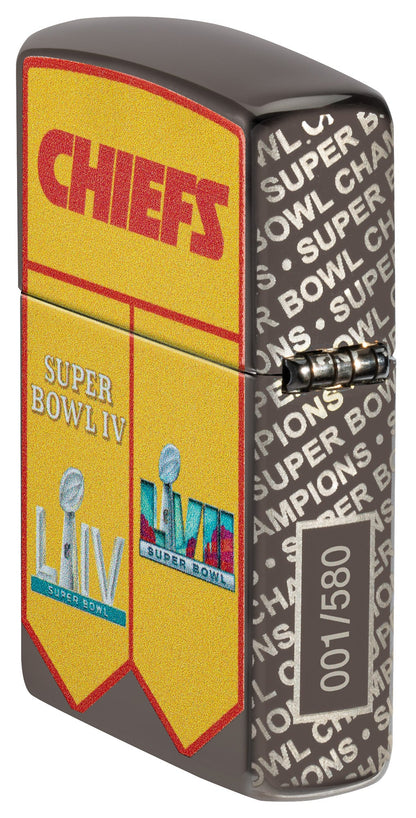 Zippo Super Bowl Champions Collectible - Kansas City Chiefs Black Ice Windproof Lighter