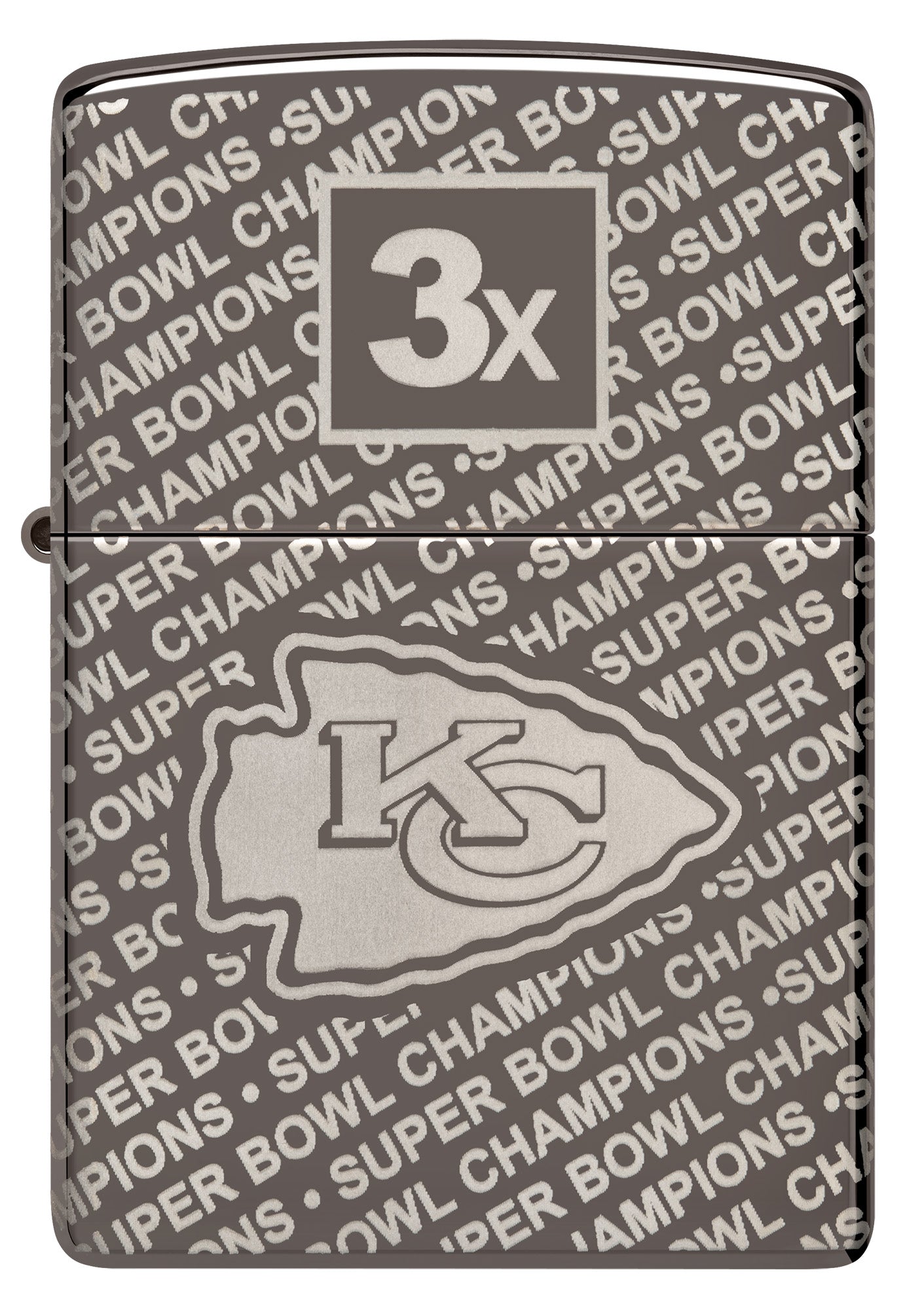Zippo Super Bowl Champions Collectible - Kansas City Chiefs Black Ice Windproof Lighter