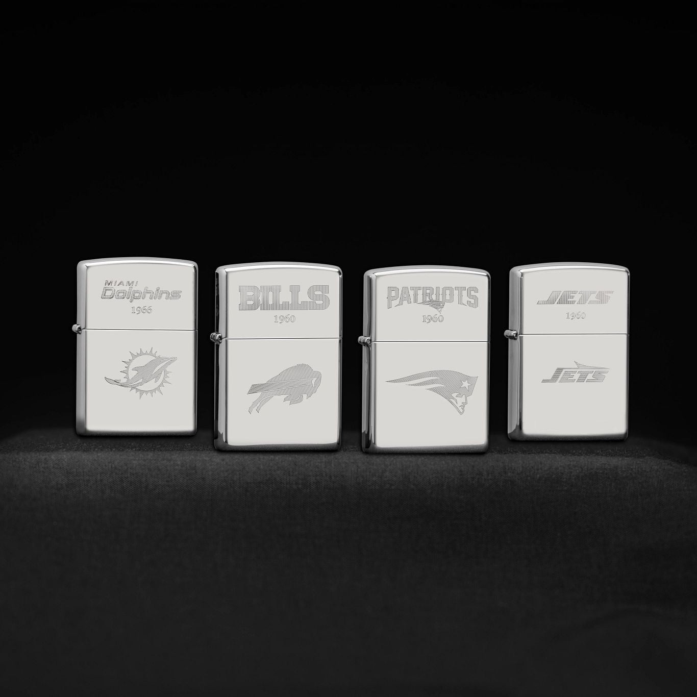 Zippo NFL Sterling Silver Collectible – AFC East Windproof Lighters