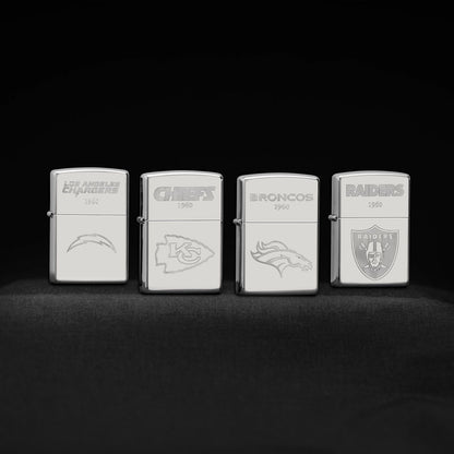 Zippo NFL Sterling Silver Collectible – AFC West Windproof Lighters