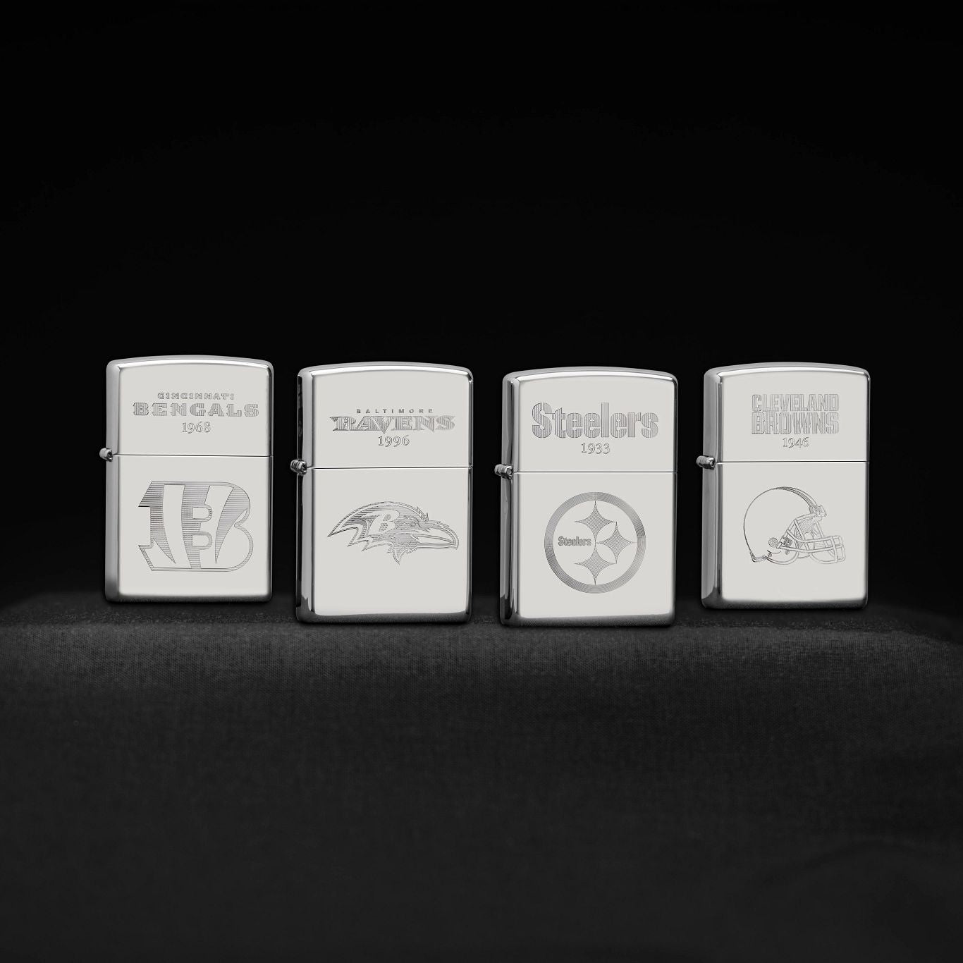 Zippo NFL Sterling Silver Collectible – AFC North Windproof Lighters