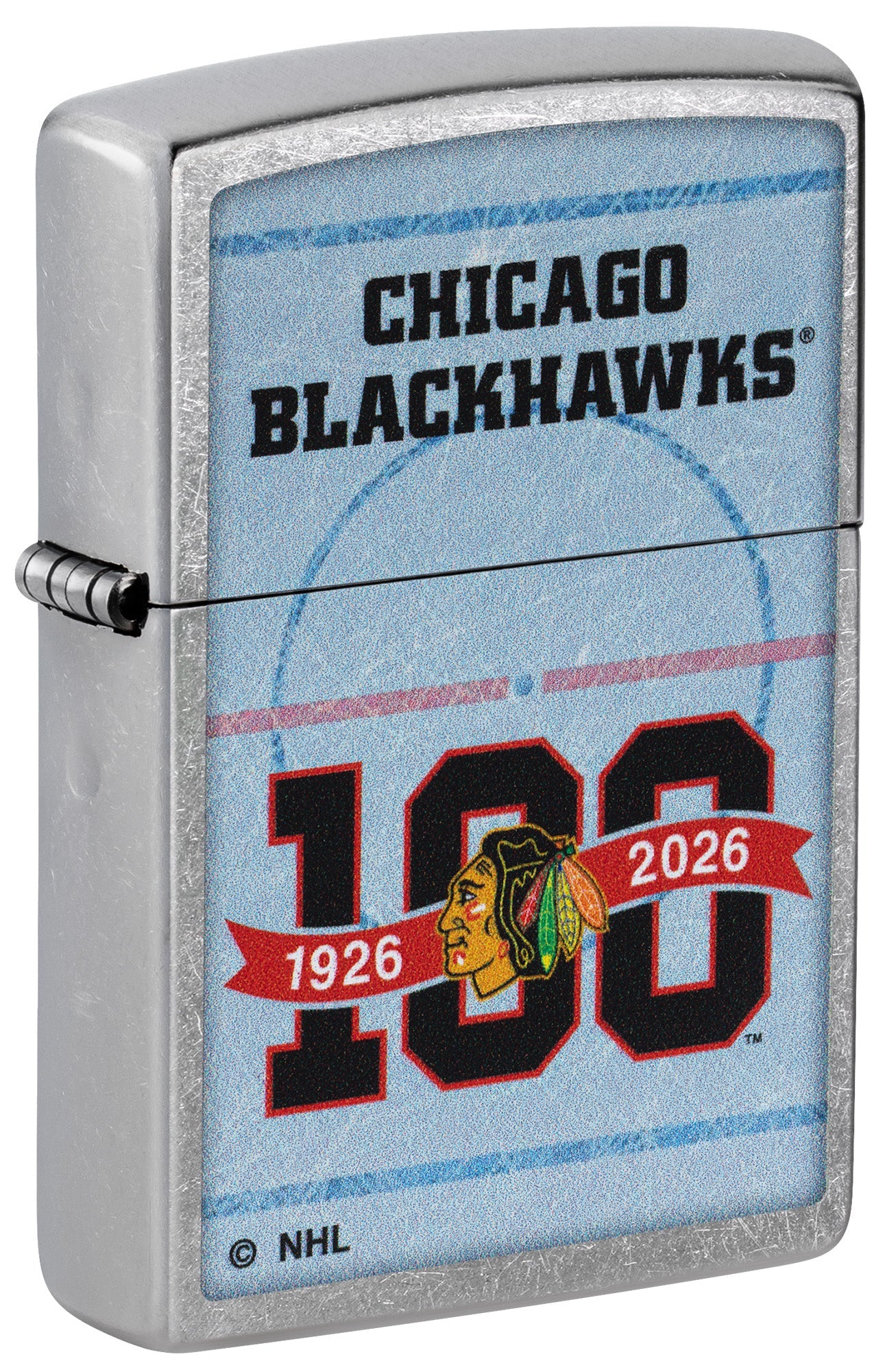 Zippo NHL® 100th Anniversary Teams Design Street Chrome™ Windproof Lighter