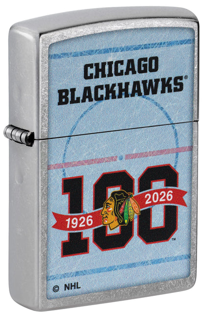 Zippo NHL® 100th Anniversary Teams Design Street Chrome™ Windproof Lighter