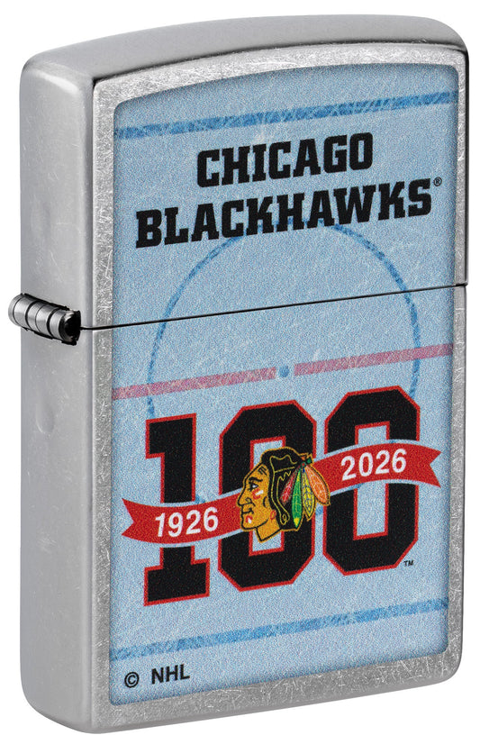 Zippo NHL® 100th Anniversary Teams Design Street Chrome™ Windproof Lighter
