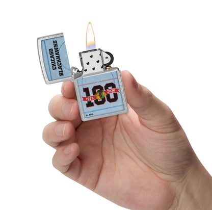 Zippo NHL® 100th Anniversary Teams Design Street Chrome™ Windproof Lighter