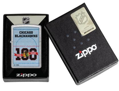 Zippo NHL® 100th Anniversary Teams Design Street Chrome™ Windproof Lighter