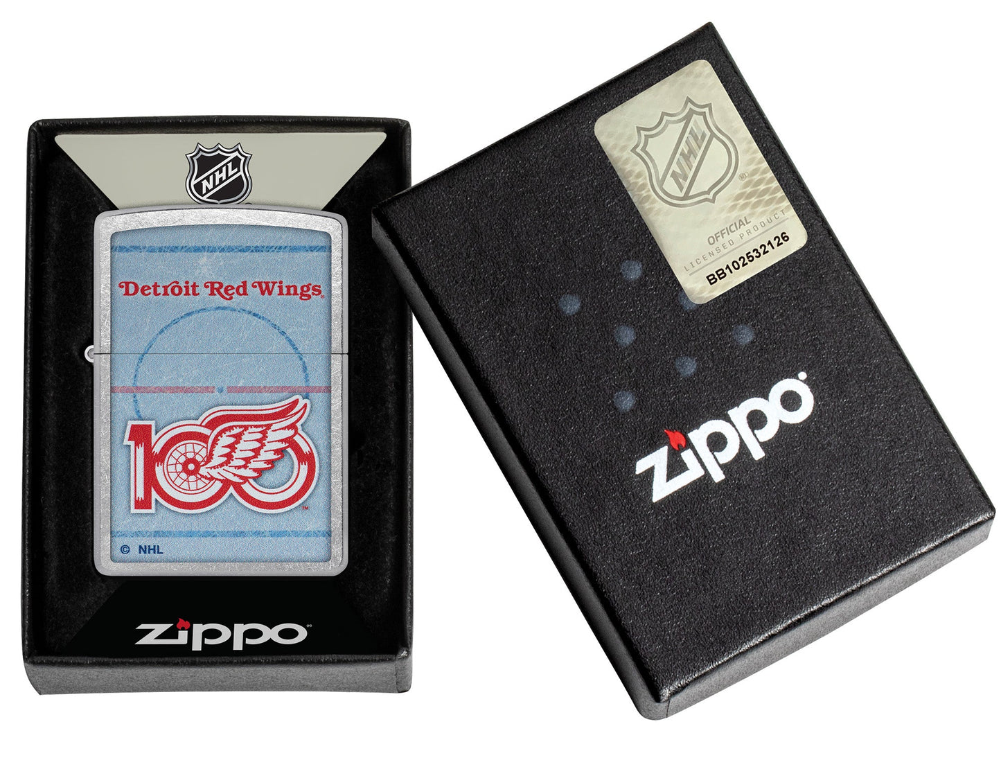 Zippo NHL® 100th Anniversary Teams Design Street Chrome™ Windproof Lighter