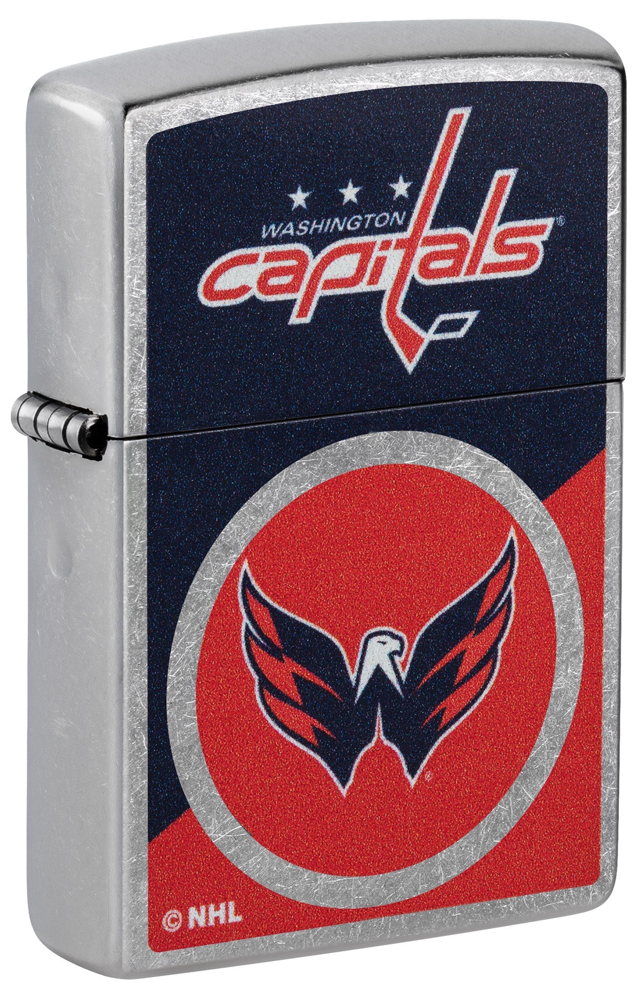 Zippo NHL® Washington Capitals® Colorblock Logo Design Street Chrome™ Windproof Lighter