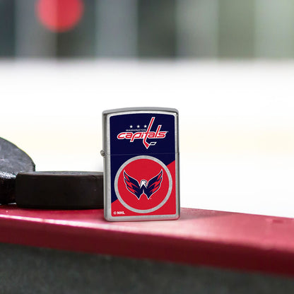 Zippo NHL® Washington Capitals® Colorblock Logo Design Street Chrome™ Windproof Lighter