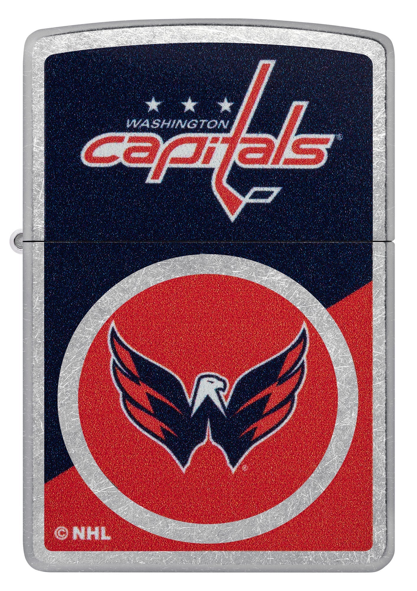 Zippo NHL® Washington Capitals® Colorblock Logo Design Street Chrome™ Windproof Lighter