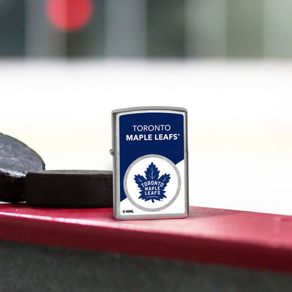 Zippo NHL® Toronto Maple Leafs® Colorblock Logo Design Street Chrome™ Windproof Lighter