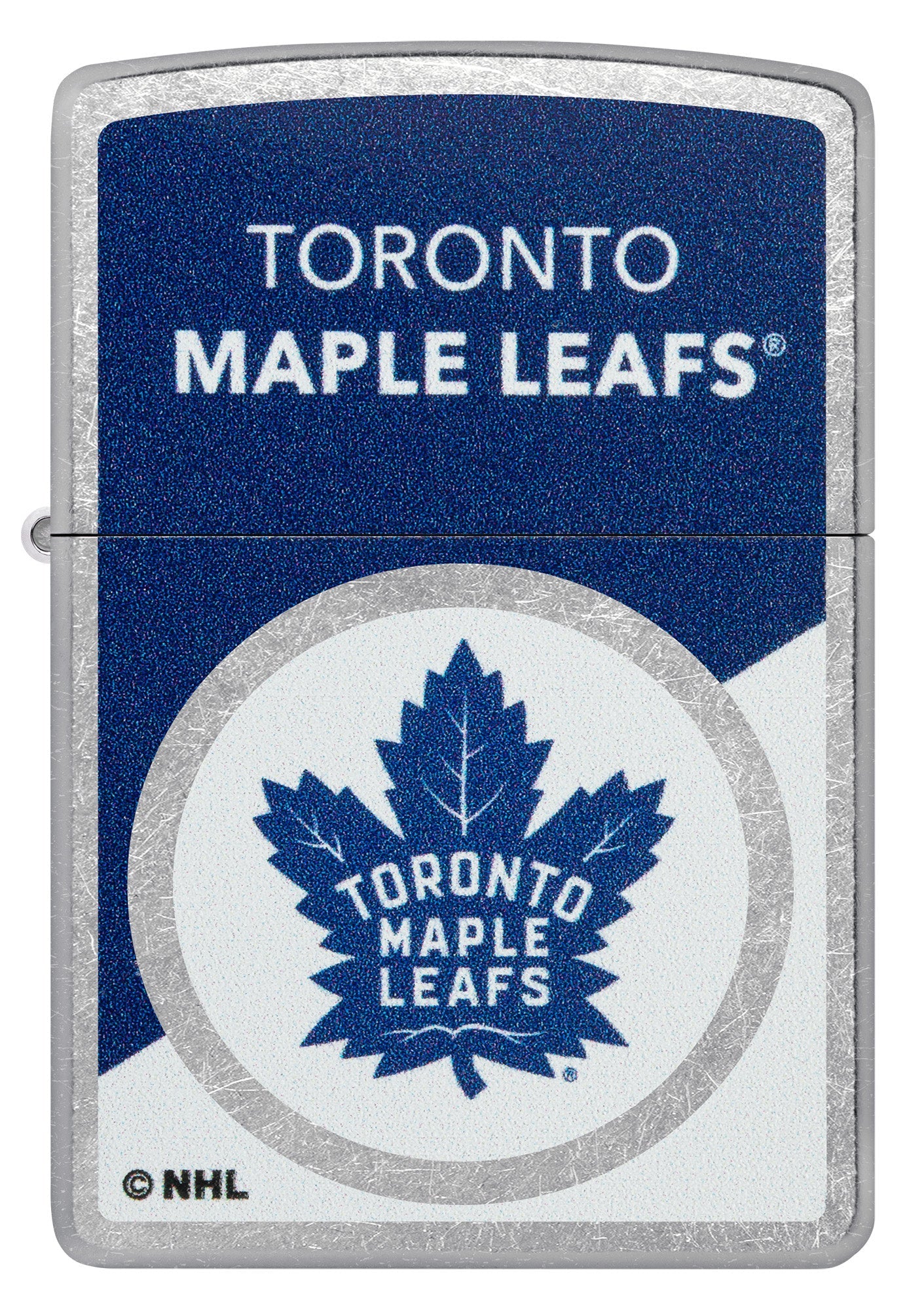 Zippo NHL® Toronto Maple Leafs® Colorblock Logo Design Street Chrome™ Windproof Lighter