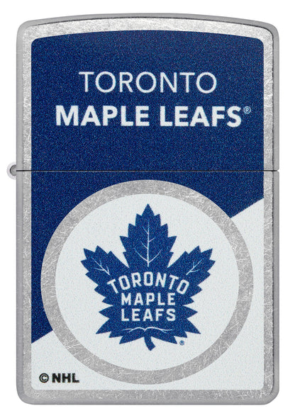 Zippo NHL® Toronto Maple Leafs® Colorblock Logo Design Street Chrome™ Windproof Lighter