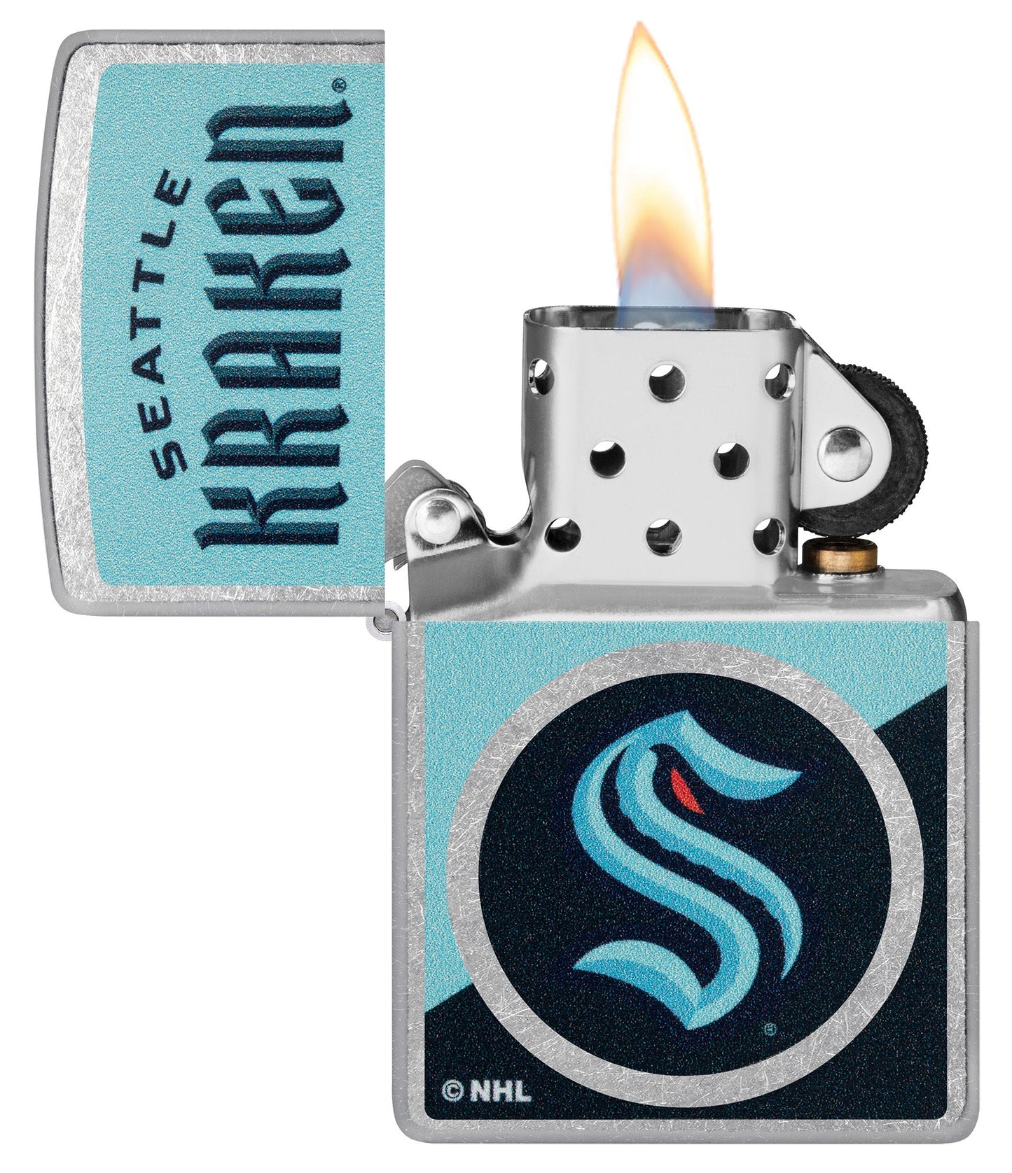 Zippo NHL® Seattle Kraken® Street Chrome™ Windproof Lighter