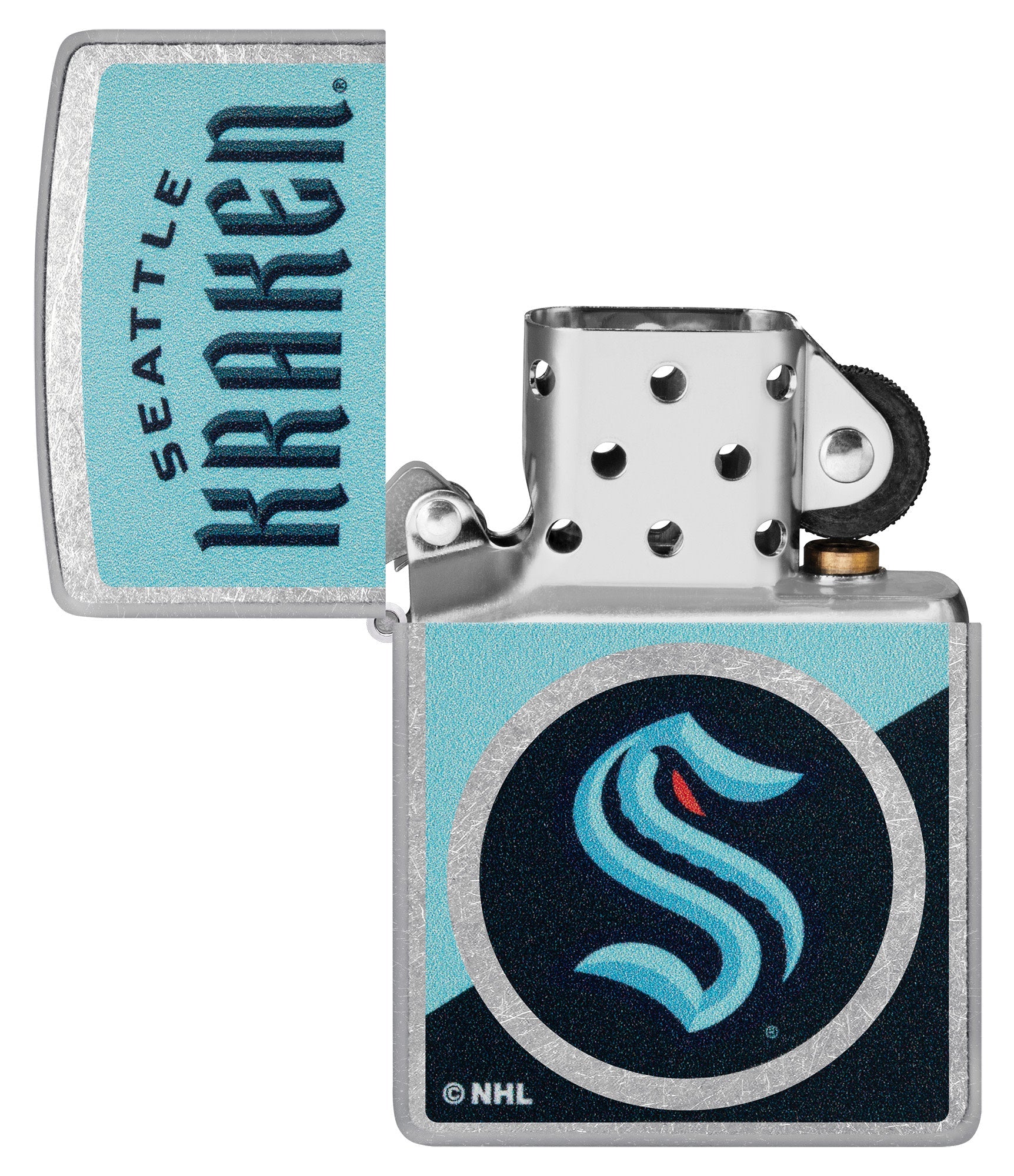 Zippo NHL® Seattle Kraken® Street Chrome™ Windproof Lighter