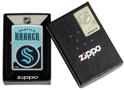 Zippo NHL® Seattle Kraken® Street Chrome™ Windproof Lighter
