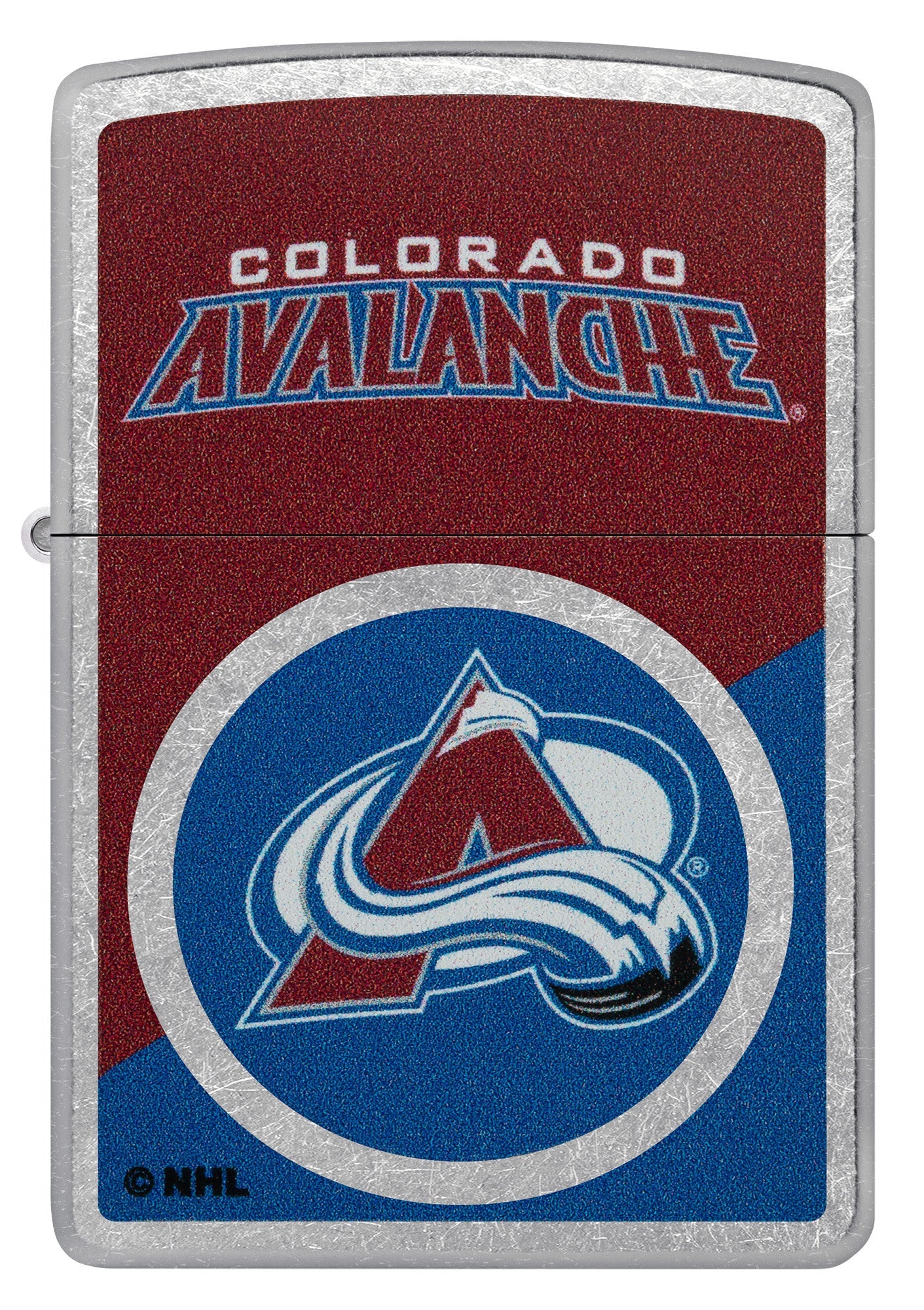 Zippo NHL® Colorado Avalanche® Colorblock Logo Design Street Chrome™ Windproof Lighter