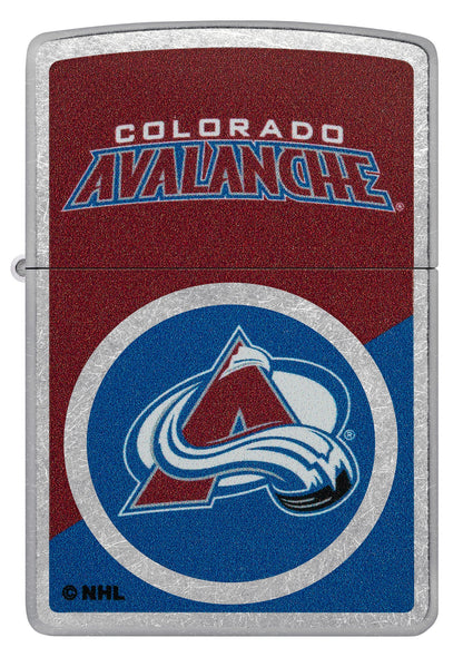 Zippo NHL® Colorado Avalanche® Colorblock Logo Design Street Chrome™ Windproof Lighter