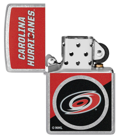 Zippo NHL® Carolina Hurricanes® Colorblock Logo Design Street Chrome™ Windproof Lighter