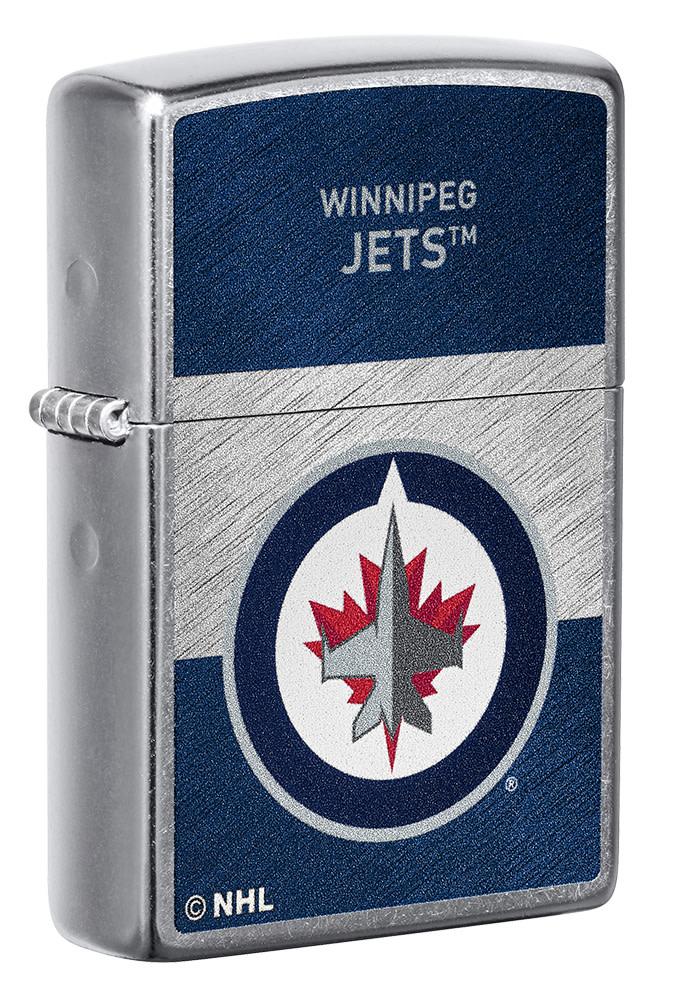 Zippo Winnipeg Jets™ Icon Design Street Chrome Windproof Lighter