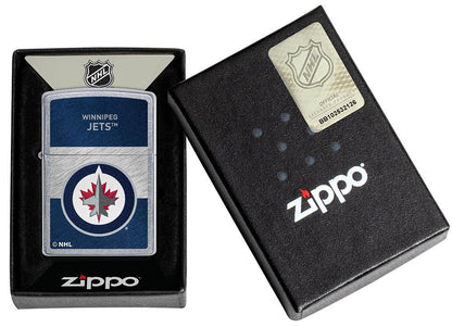 Zippo Winnipeg Jets™ Icon Design Street Chrome Windproof Lighter