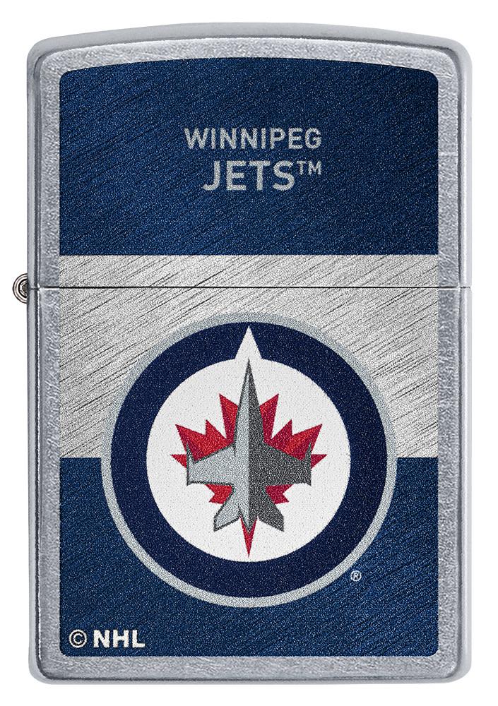 Zippo Winnipeg Jets™ Icon Design Street Chrome Windproof Lighter