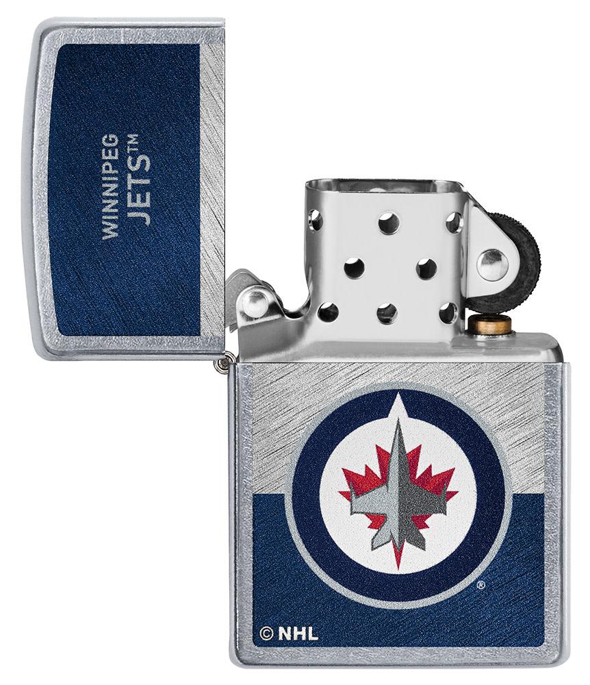 Zippo Winnipeg Jets™ Icon Design Street Chrome Windproof Lighter