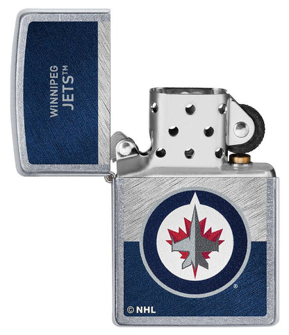 Zippo Winnipeg Jets™ Icon Design Street Chrome Windproof Lighter