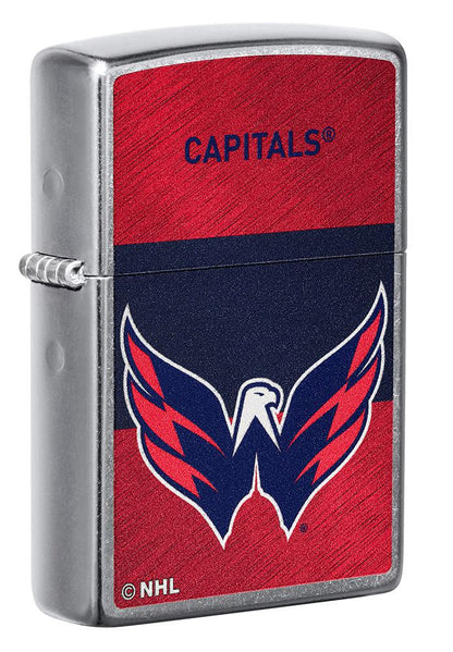 Zippo Washington Capitals® Icon Design Street Chrome Windproof Lighter