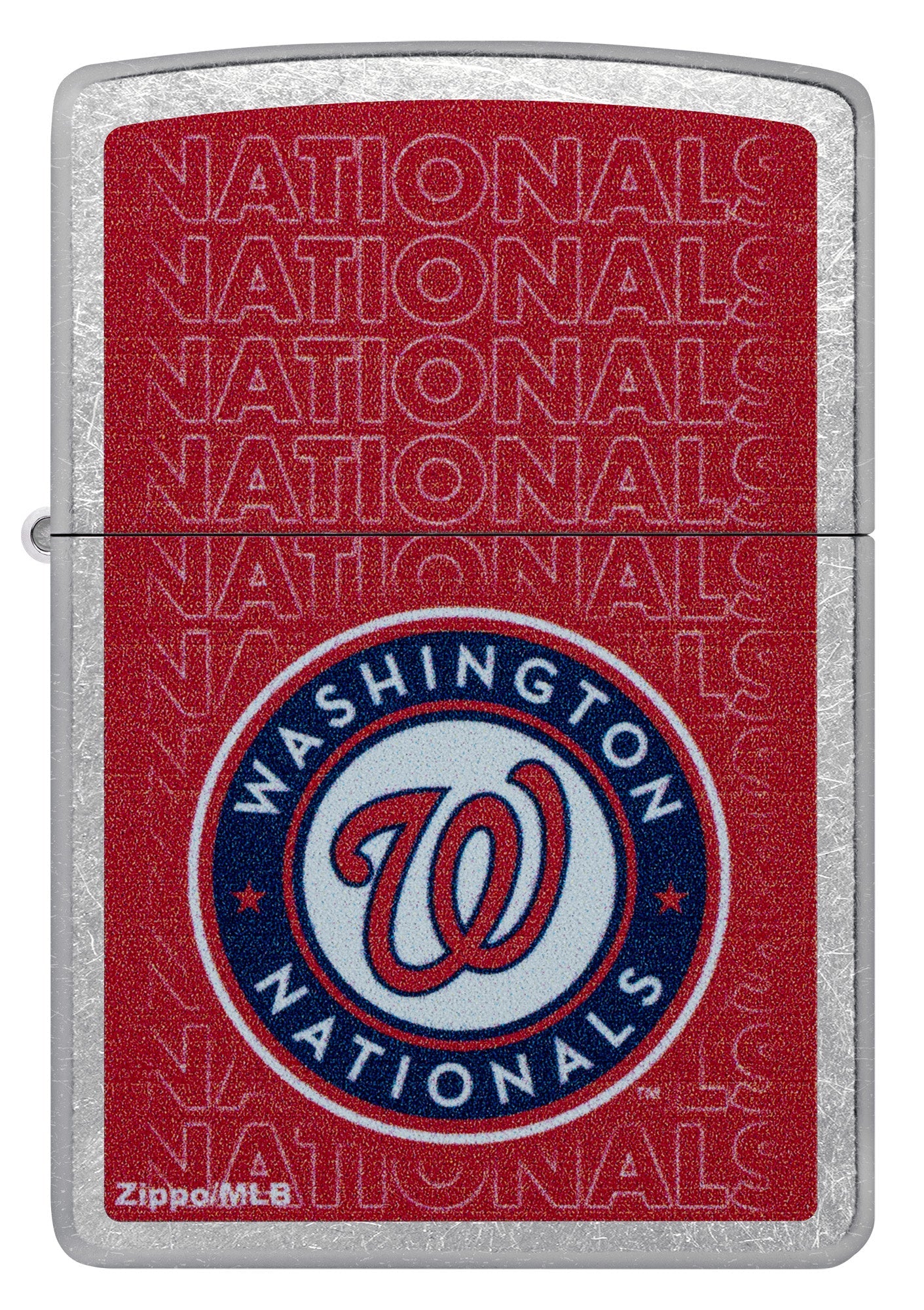 Zippo MLB® Washington Nationals® Logo Design Street Chrome Windproof Lighter