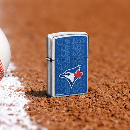 Zippo MLB® Toronto Blue Jays™ Street Chrome Logo Design Logo Design Windproof Lighter