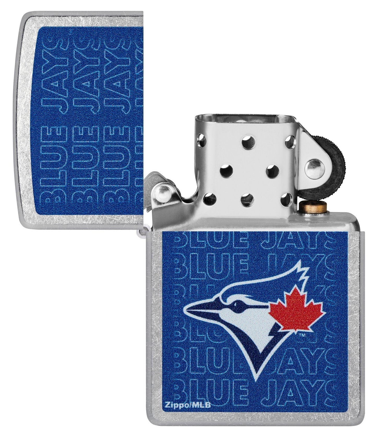 Zippo MLB® Toronto Blue Jays™ Street Chrome Logo Design Logo Design Windproof Lighter