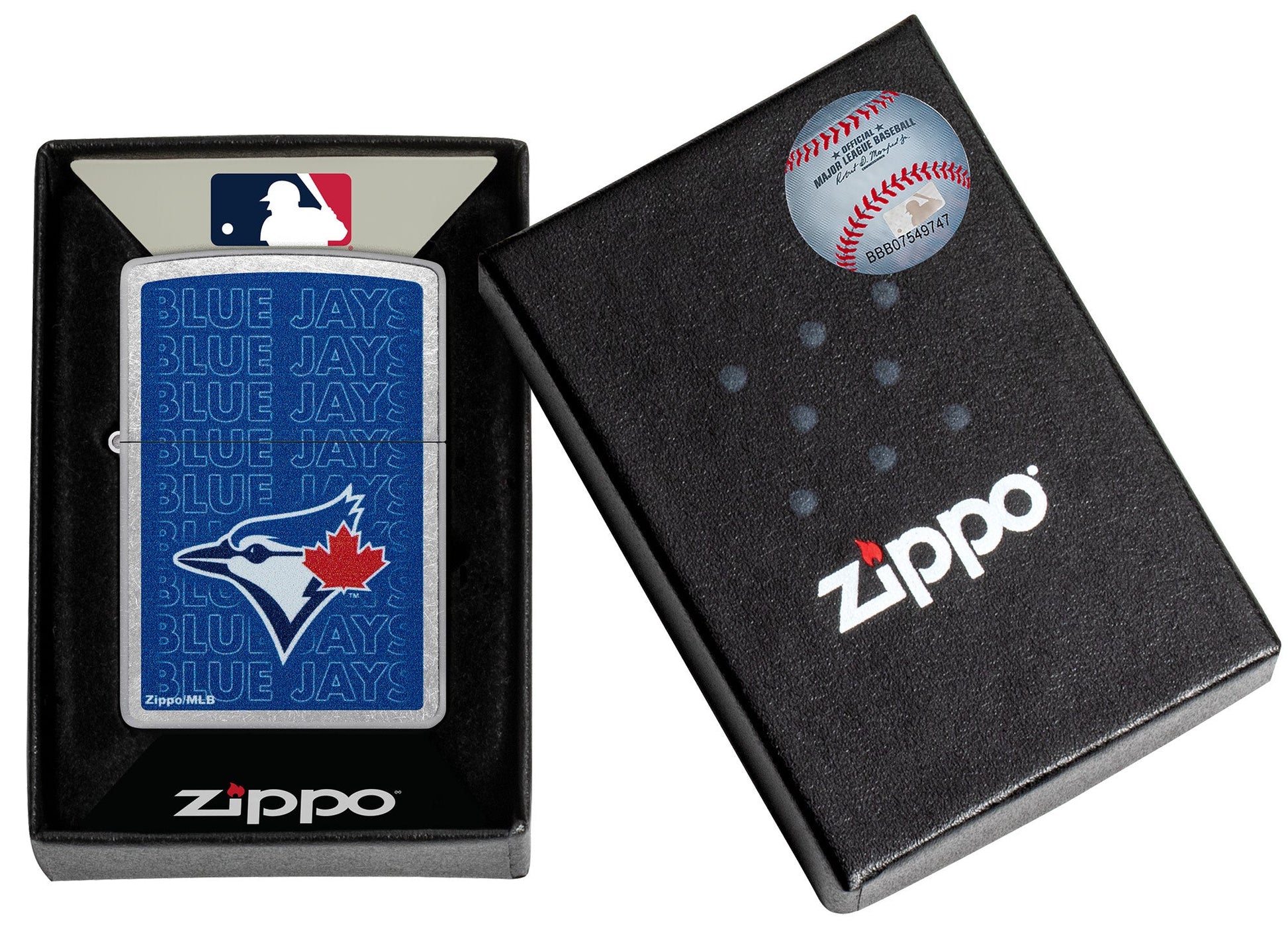 Zippo MLB® Toronto Blue Jays™ Street Chrome Logo Design Logo Design Windproof Lighter