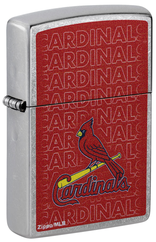 Zippo MLB® St. Louis Cardinals™ Logo Design Street Chrome Windproof Lighter