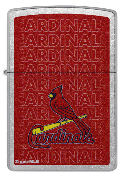 Zippo MLB® St. Louis Cardinals™ Logo Design Street Chrome Windproof Lighter