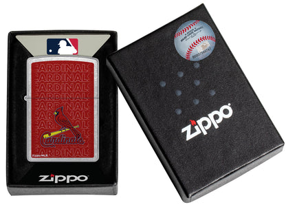 Zippo MLB® St. Louis Cardinals™ Logo Design Street Chrome Windproof Lighter
