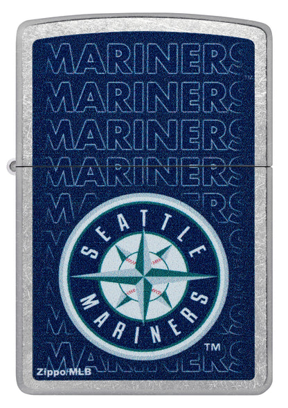 Zippo MLB® Seattle Mariners™ Logo Design Street Chrome Windproof Lighter
