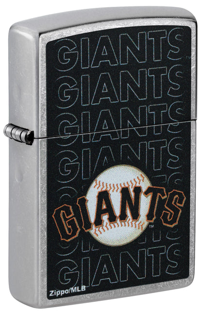Zippo MLB® San Francisco Giants™ Logo Design Street Chrome Windproof Lighter