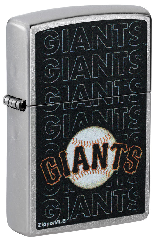 Zippo MLB® San Francisco Giants™ Logo Design Street Chrome Windproof Lighter