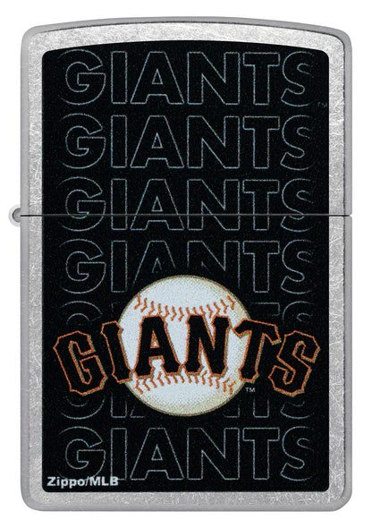 Zippo MLB® San Francisco Giants™ Logo Design Street Chrome Windproof Lighter