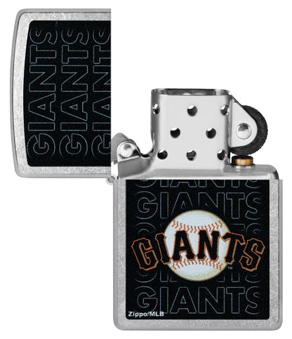 Zippo MLB® San Francisco Giants™ Logo Design Street Chrome Windproof Lighter
