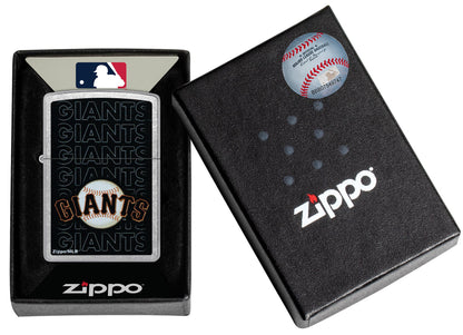 Zippo MLB® San Francisco Giants™ Logo Design Street Chrome Windproof Lighter