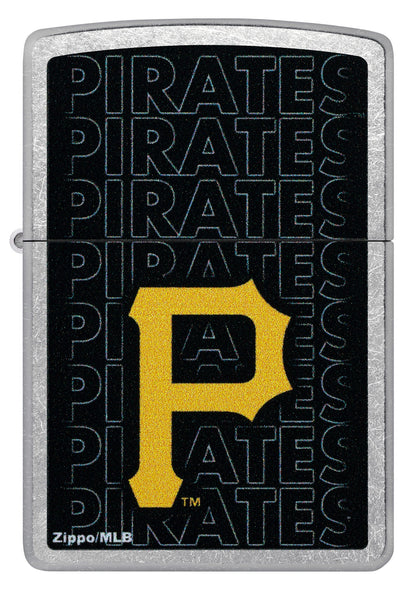 Zippo MLB® Pittsburgh Pirates™ Logo Design Street Chrome Windproof Lighter